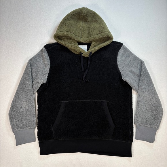 American Eagle Outfitters Other - American Eagle Sherpa Hoodie Men's M Colorblock Fleece Pocket‎ Drawstring